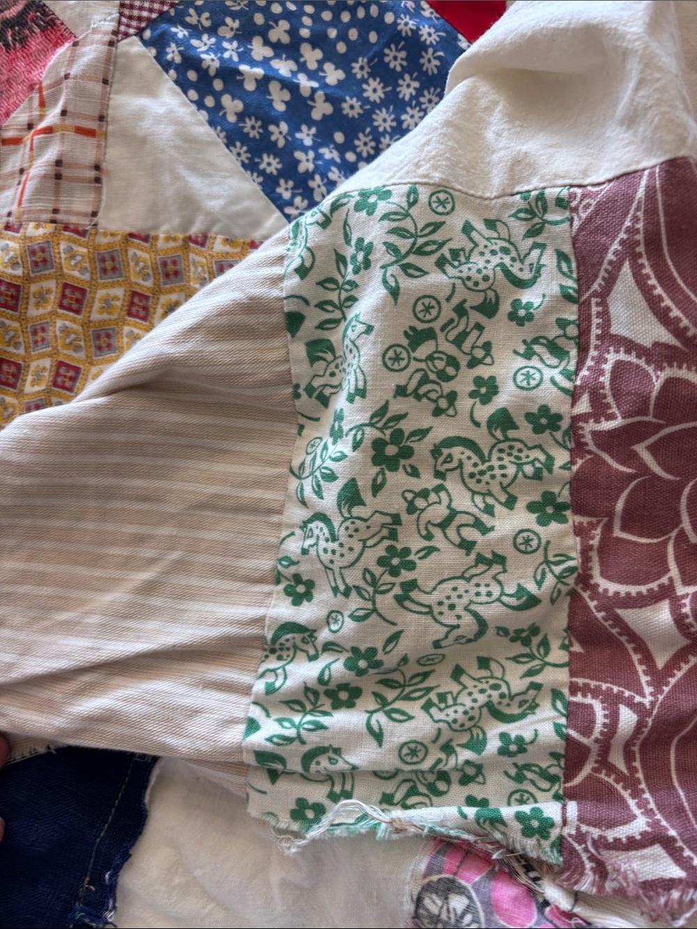 Patchwork quilt top - Picture 12 of 14
